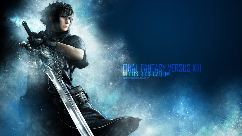 Noctis Lucis Caelum, Final Fantasy, Video Game, Epic, White, dark, Male, Caelum, Hero, Man, Glow, Awesome, FFXV, Blue, Warrior, Hot, Fighter, Handsome, Lucis, Black, Boy, Sexy, Sword, Game, Final Fantasy XV, Noctis, Weapon, HD wallpaper