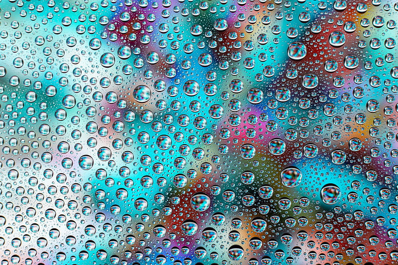 drops, spray, reflection, water, HD wallpaper