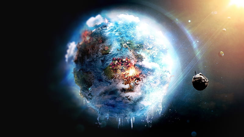 Earth Digital Artwork, HD wallpaper