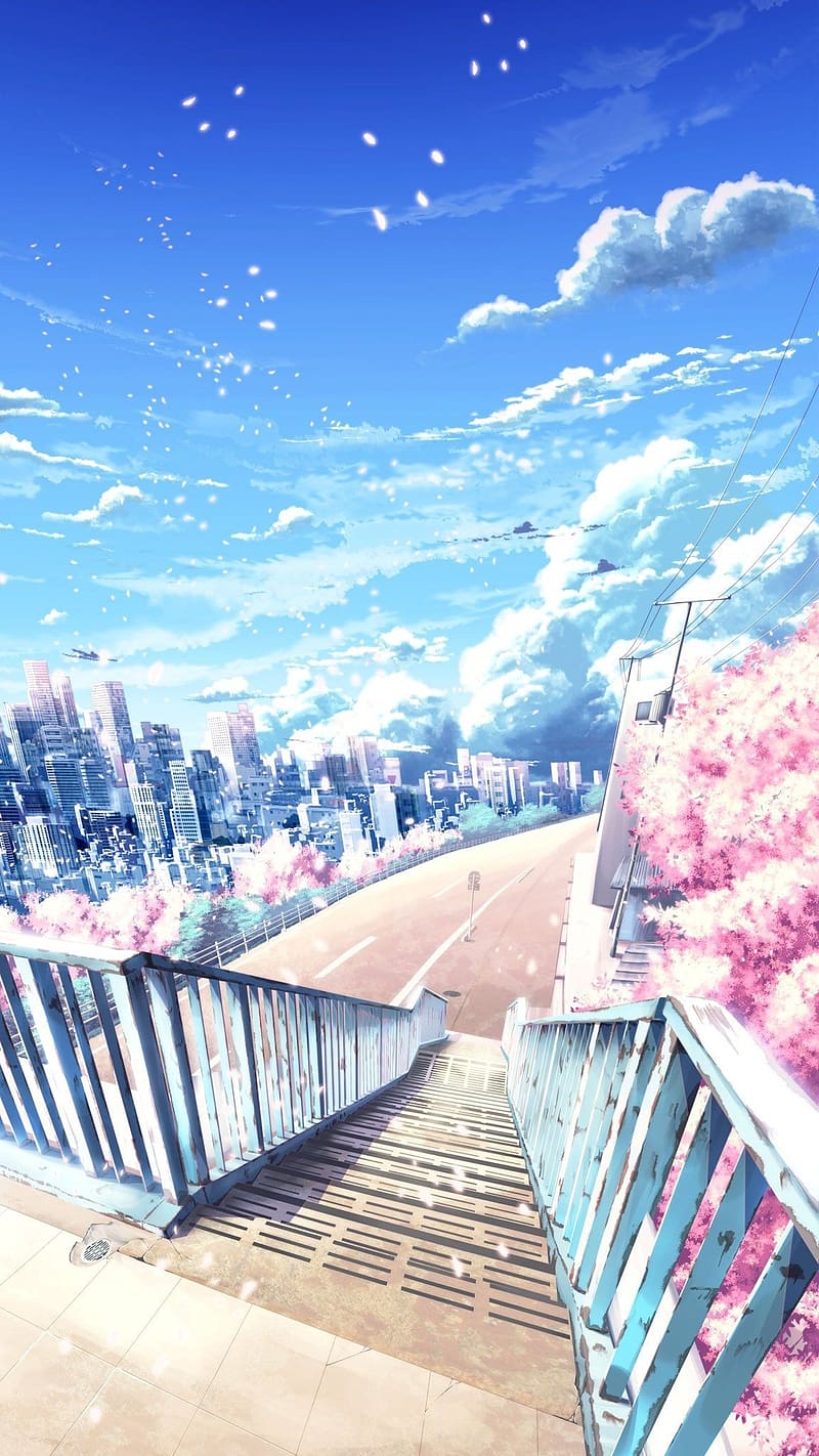 Anime Landscape coloring page  Mimi Panda