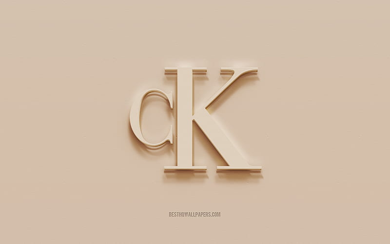 Calvin Klein logo, brown plaster background, Calvin Klein 3d logo, brands, Calvin  Klein emblem, HD wallpaper | Peakpx