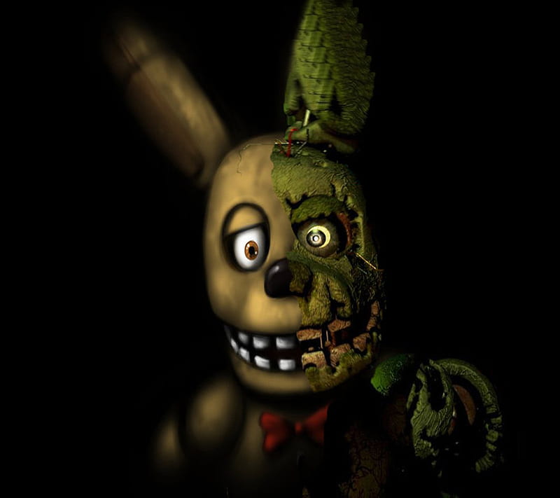 Springtrap, fnaf, games, horror, pizza, scary, video games, HD wallpaper