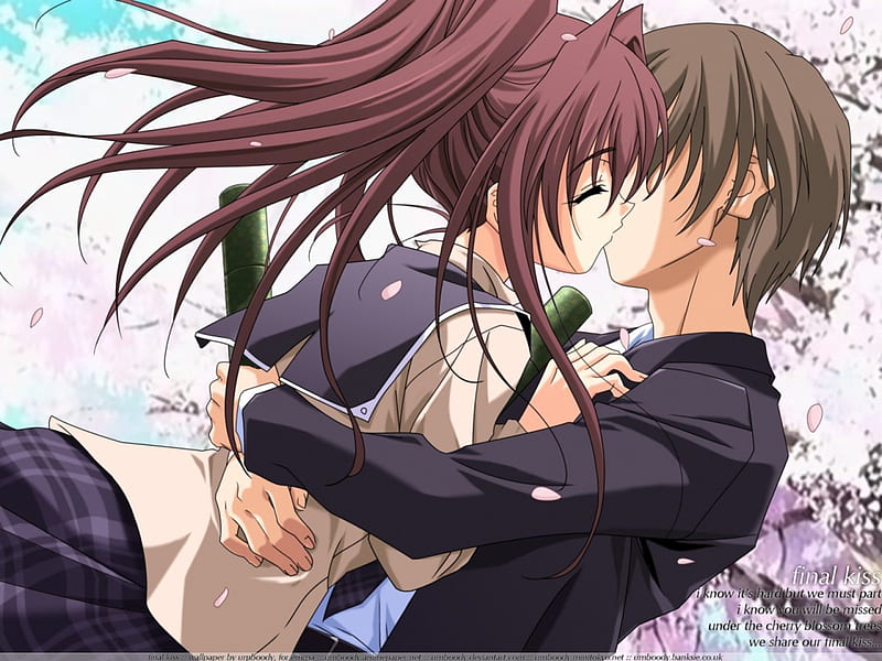 Anime couple kiss by mysticpUlse on DeviantArt
