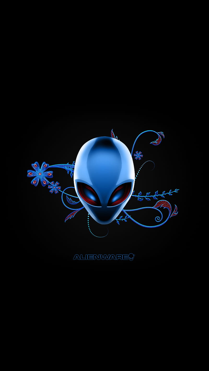 Alien, alienware, black, blue, electrik, logo, HD phone wallpaper | Peakpx