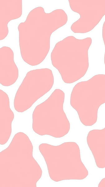 Aesthetic Pink Cow Print Wallpaper