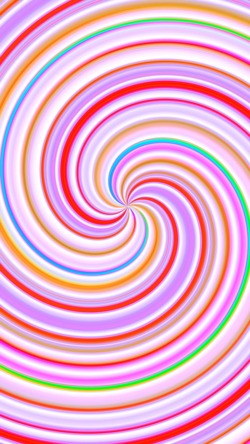 Rainbow Swirl, best, colorful, hypnosis, ice cream, lollipop, pink, HD phone wallpaper