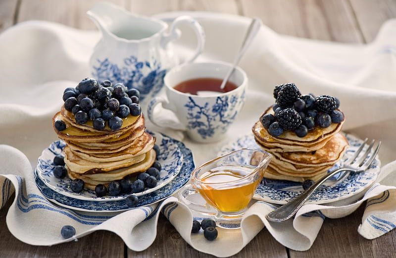 Blueberry Pancakes, good morning, food, blueberry, pancakes, morning, HD  wallpaper | Peakpx
