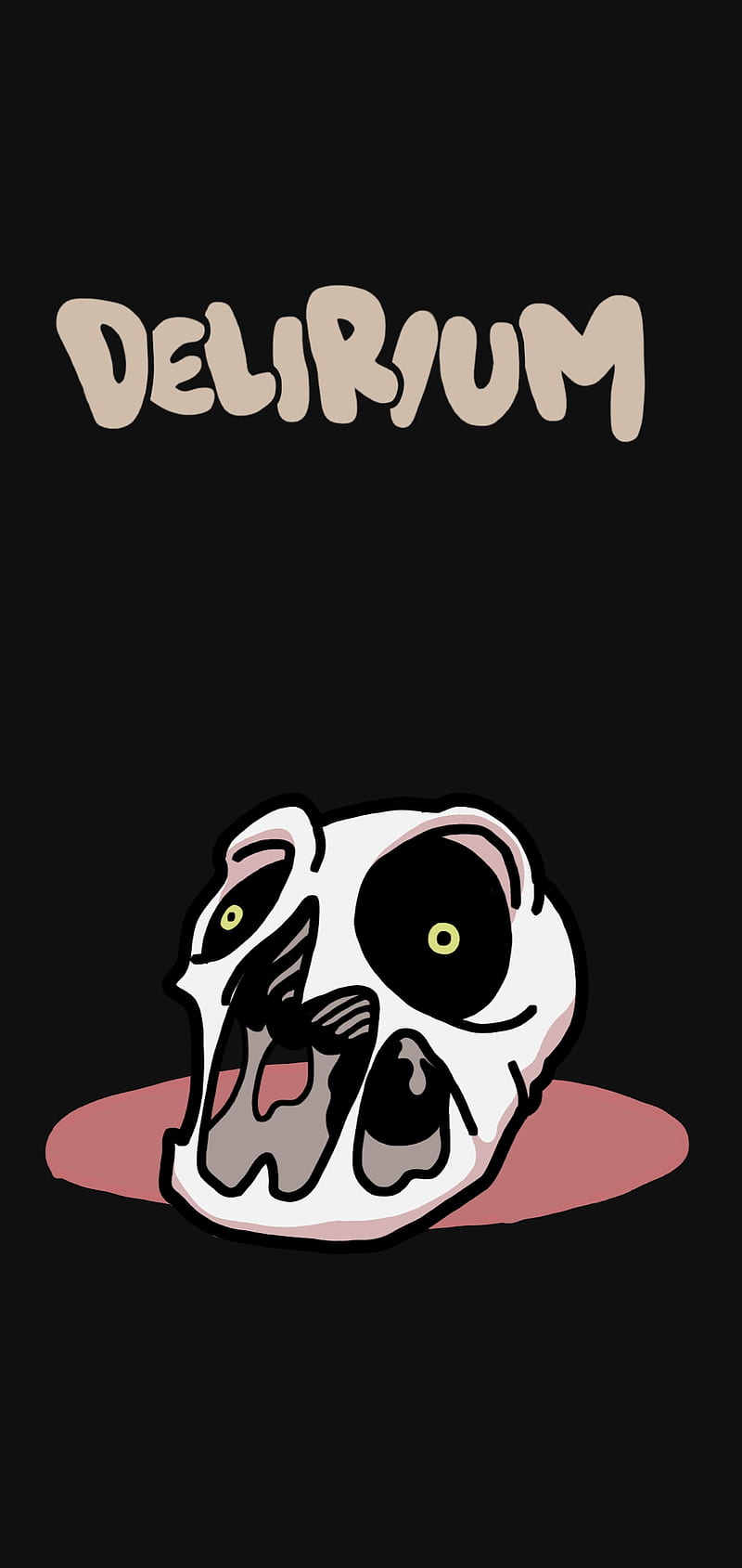 TBOI - Delirium , creepy, dark, scary, skeleton, the binding of isaac, HD phone wallpaper