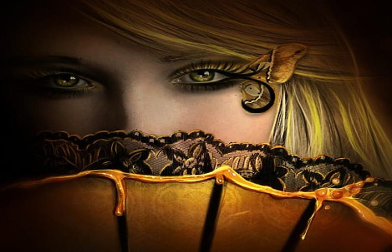 Topaz, gold, beauiful, eyes, woman, HD wallpaper | Peakpx