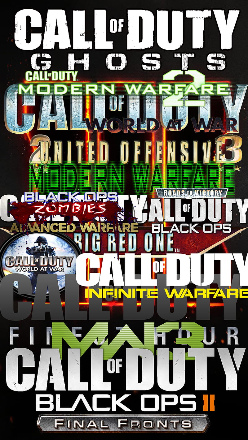 Call of duty series list for sale pc