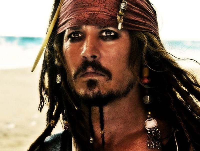 Pirates of the Carribean(Jack Sparrow), up, Johnny, make, Depp, HD ...
