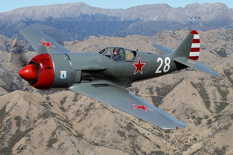 Lavochkin La-9, world war two, red air force, russian air force, soviet air force, HD wallpaper