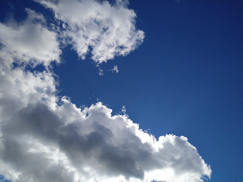 Cloud, blue, clouds, cloudy, gray, sky, HD wallpaper