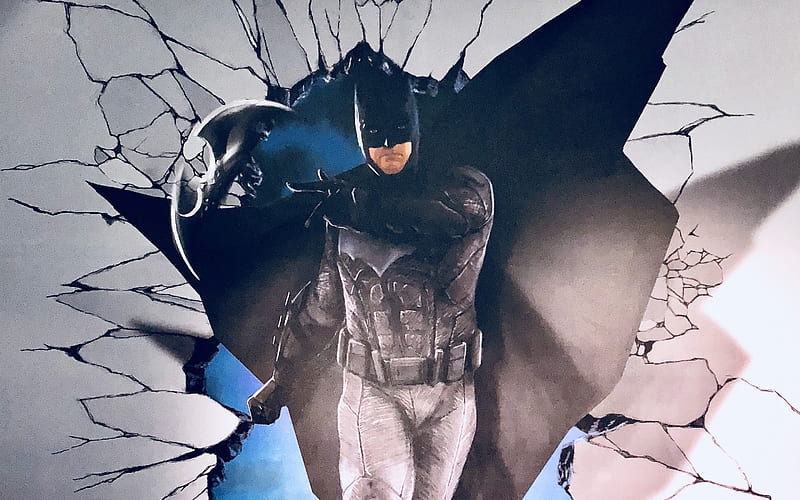 Batman, art, superheroes, 2017 movie, Ben Affleck, Justice League, HD wallpaper