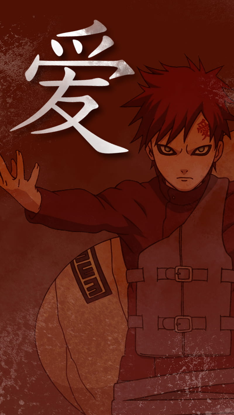 Little Gaara, naruto, sunagakure, anime, HD phone wallpaper