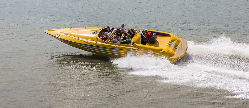 Powerboat, Yellow, Sport, Powerboats, Boats, Speed, HD wallpaper