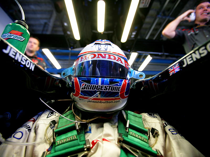 Jenson Button, f1, formula 1, honda, HD wallpaper