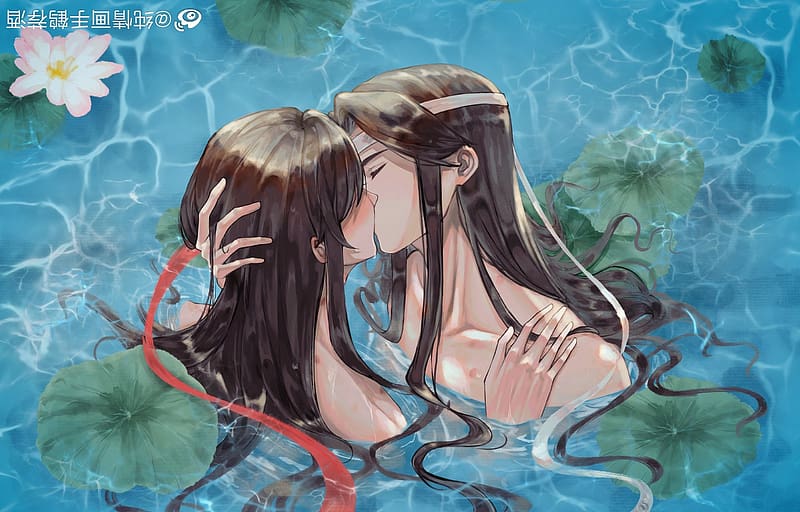 US kissing in the monlight #modaozushi #anime #donghua #weiying