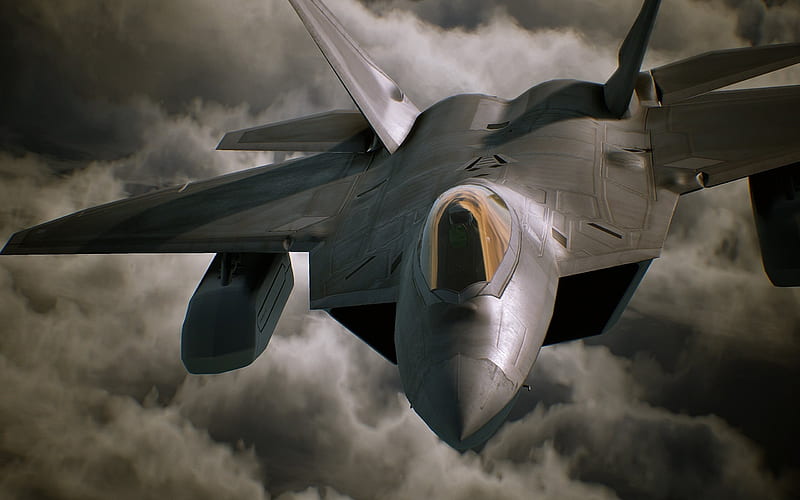 Ace Combat 7, 2017, F-22, flight simulator, Boeing F-22 Raptor, HD wallpaper