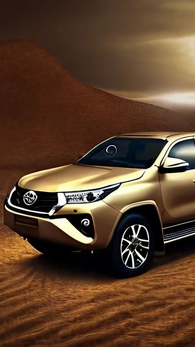 Toyota Fortuner, Desert Background, car, HD phone wallpaper