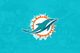 Seagreen Miami Dolphins Logo In Black Background Miami Dolphins, HD  wallpaper