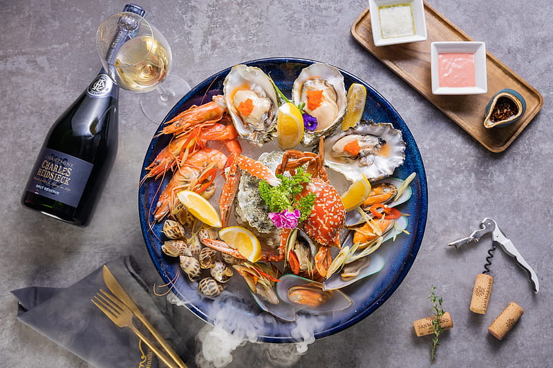 Food, Seafood, Mussel, Shrimp, Still Life, HD wallpaper