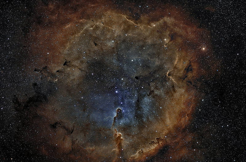 C 1396 Emission Nebula in Cepheus, stars, cool, nebula, space, fun, galaxies, HD wallpaper