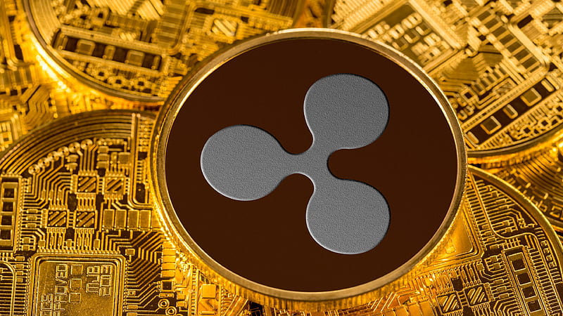 Gold Coin Cryptocurrency Ripple Money, HD wallpaper