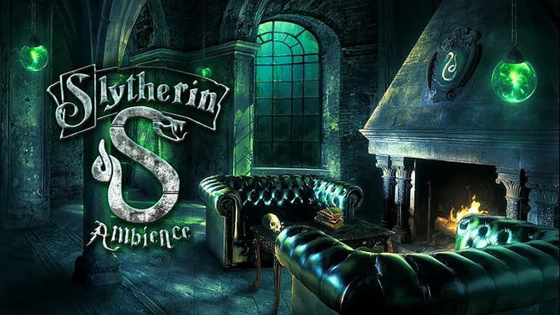 Slytherin Ambience Logo Green Wall Background Slytherin, HD wallpaper