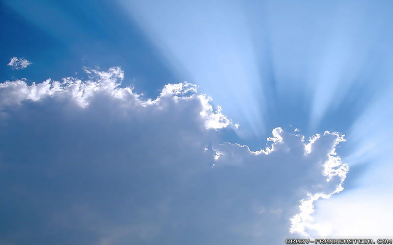 The Sun is Peacking out of the Clouds, out, Pecking, Clouds, Sun, HD wallpaper