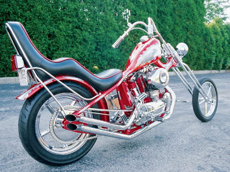 1962 Harley Old Skool Chopper, bike, chopper, harley, motorcycle, HD wallpaper