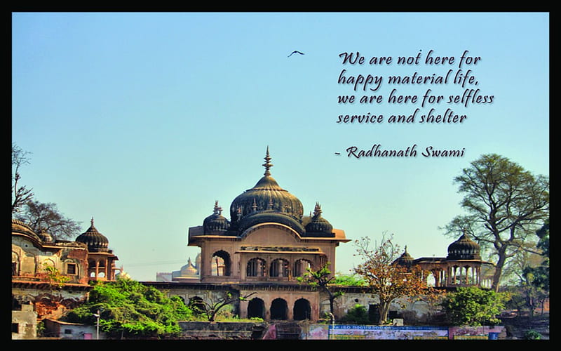 Radhanath Swami Quotes, swami, krishna, vrindavan, quote, nature,  spirituality, HD wallpaper | Peakpx
