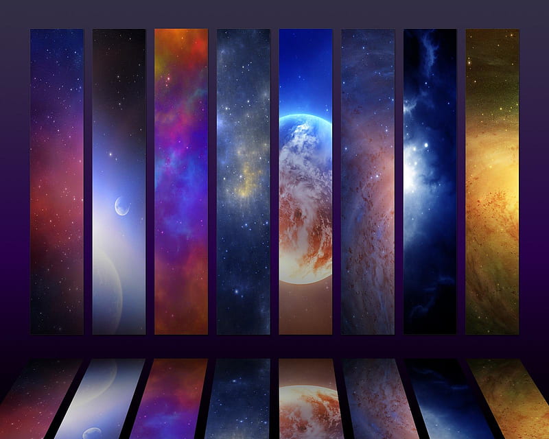 Cosmos, earth, galaxy, scape, HD wallpaper