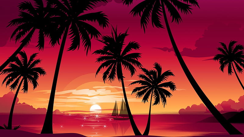 sunset beauty, beach, beauty, red, sunset, HD wallpaper sunset beauty, beach, beauty, red, sunset, HD wallpaper