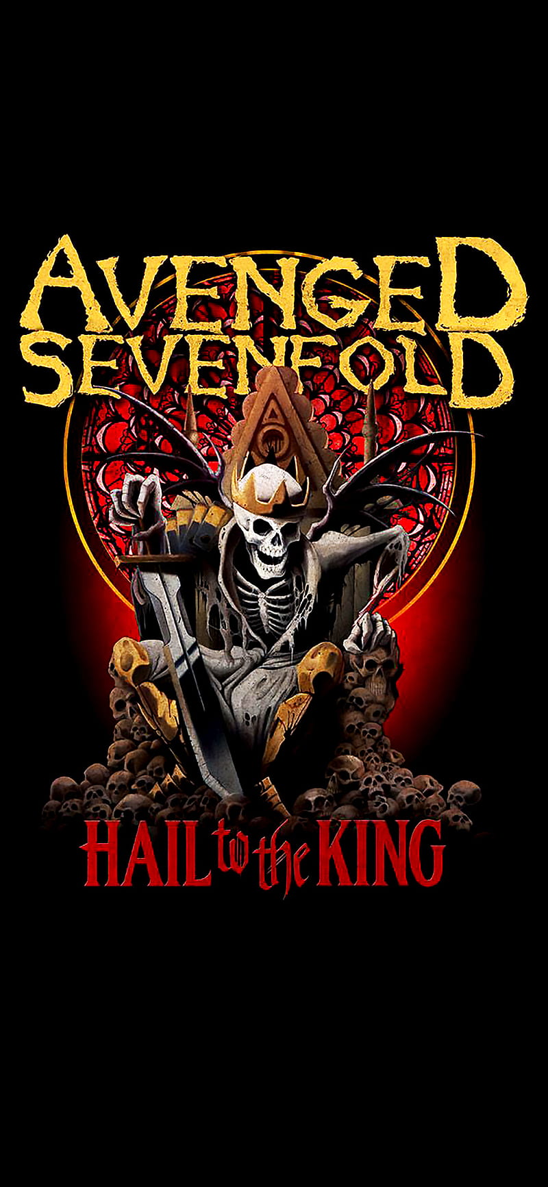 Avenged Sevenfold, album cover, cover art, hail to the king, mobile background, HD phone wallpaper