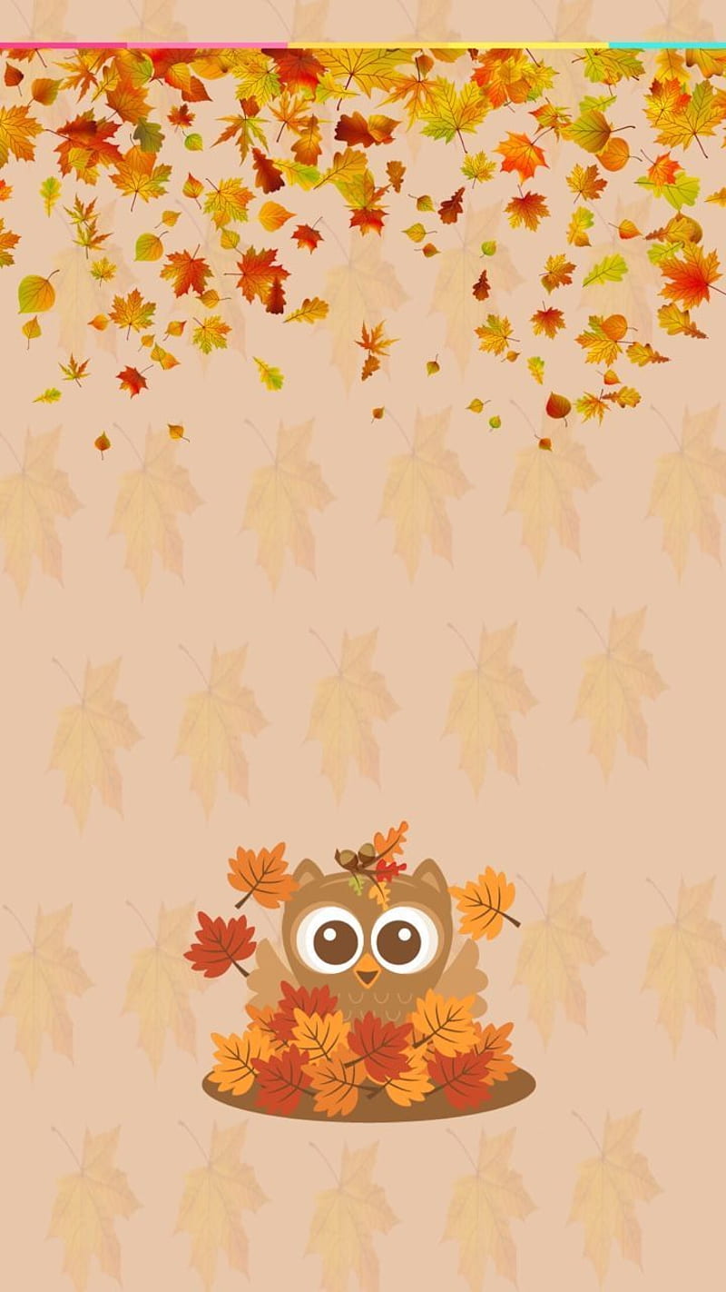 Cute Fall Cartoon - Most Popular Cute Fall Cartoon Background, Girly Fall, HD phone wallpaper