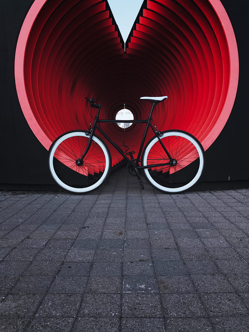 bike, transport, pipe, street, HD phone wallpaper