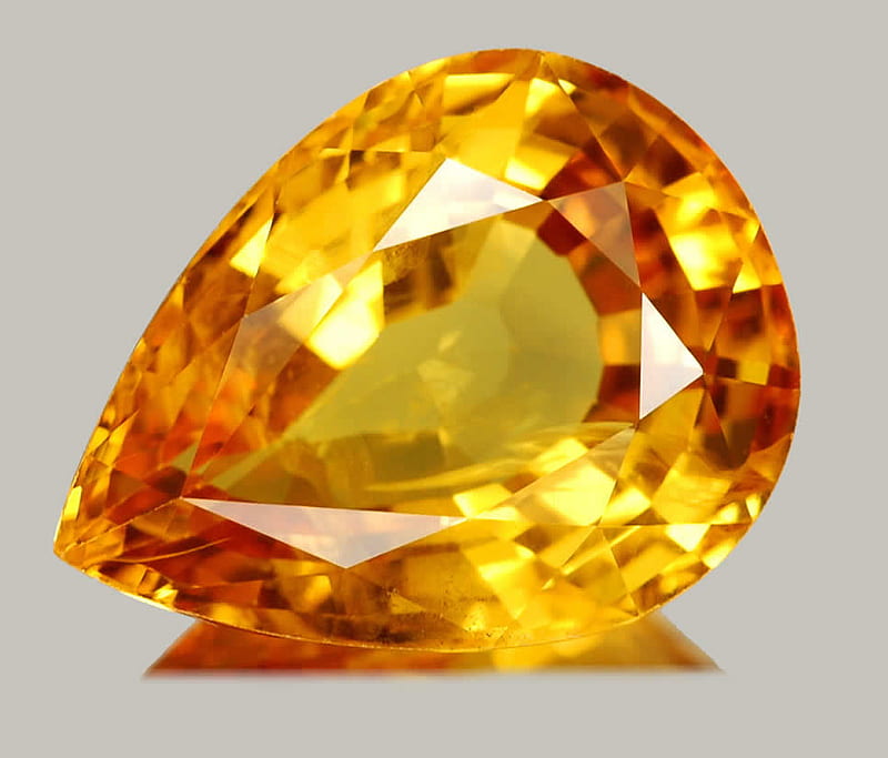 The Yellow Sapphire, yellow, jewel, sapphire, gem, HD wallpaper | Peakpx