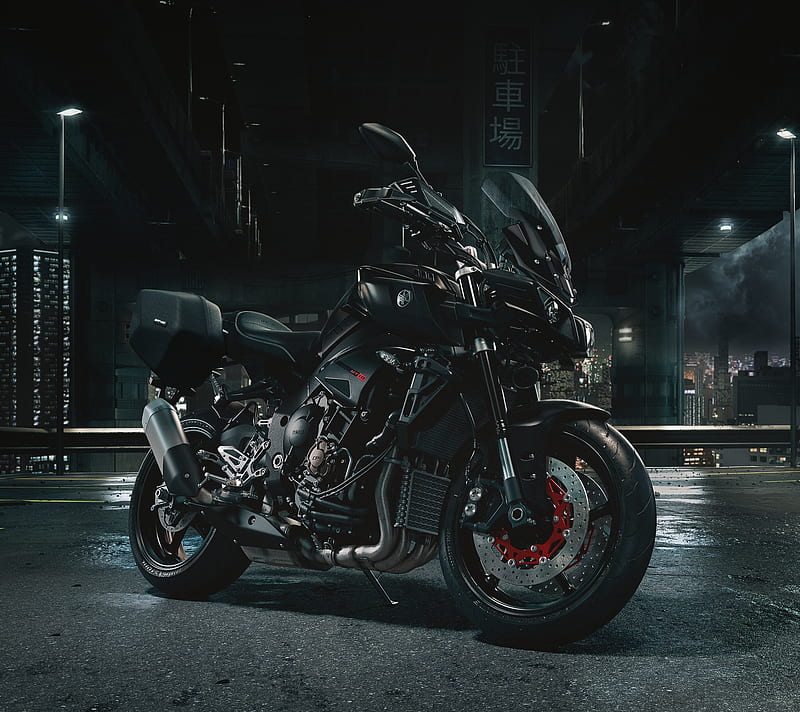 Yamaha, black, japan, motorbike, HD wallpaper