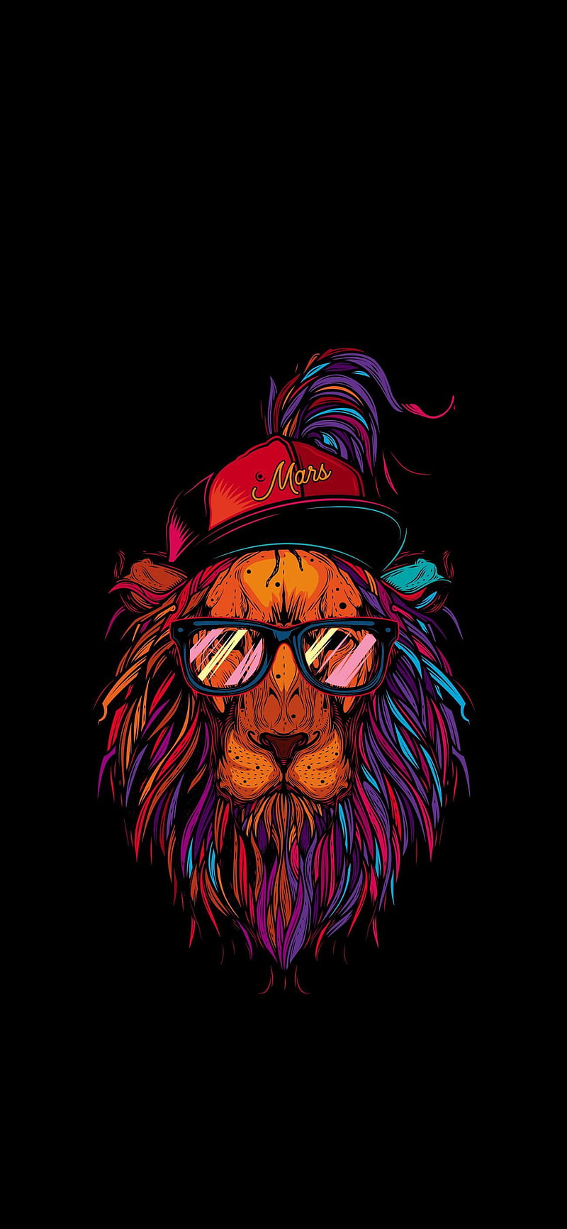 Lion, funky style, minimalistic, HD phone wallpaper | Peakpx