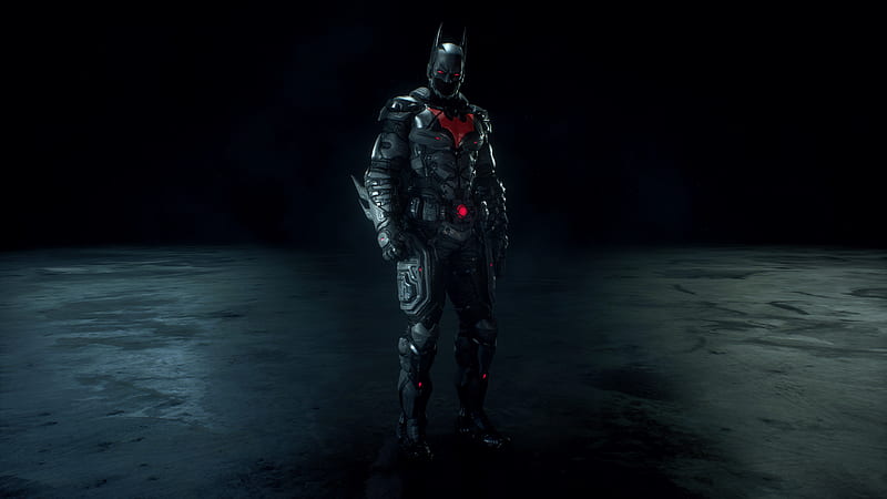 Batman Beyond Suit, bat, batman, batman arkham knigh, batman beyond, batman futuristic suit, clin gaming, HD wallpaper
