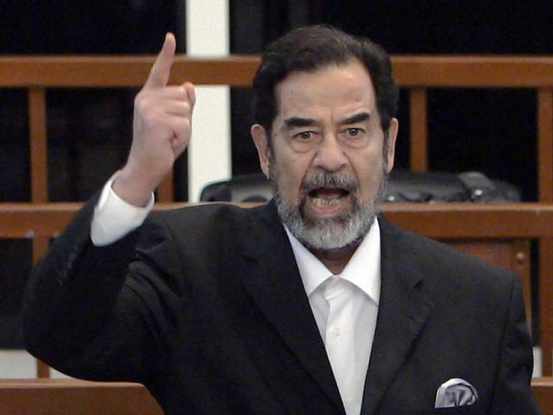 Saddam Hussein, president of Iraq, saddam hussein, bad men, head, dictators, president, very sad hair, graphy, hand, finger, beard, my bad scores, sadness, man, iraq, politique skz, not cool, dark, sad, saddam, HD wallpaper