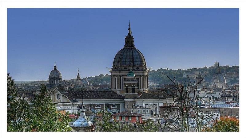 Rome Cityscape, architecture, rome, buildings, italy, HD wallpaper