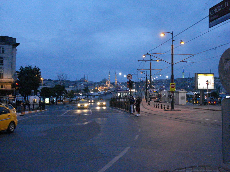 Halic in Istanbul, city, istanbul, halic, turkiye, night, HD wallpaper