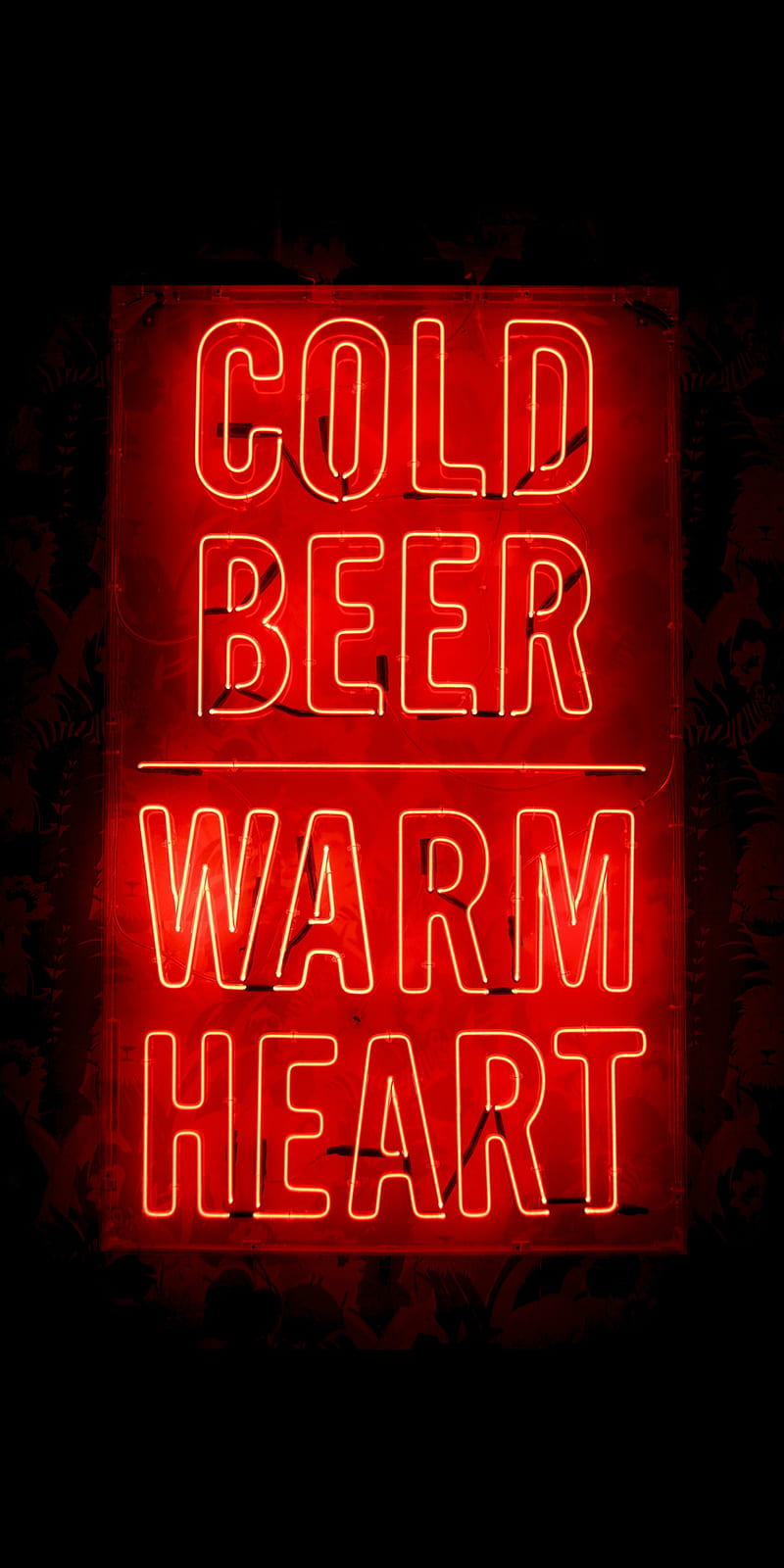 Cool Red, beer, love, neon, quote, text, HD phone wallpaper | Peakpx