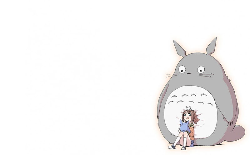 ~My Neighbor Totoro~, cute, girl, brown hair, anime, idolmaster, My Neighbor Totoro, long hair, sweet, HD wallpaper