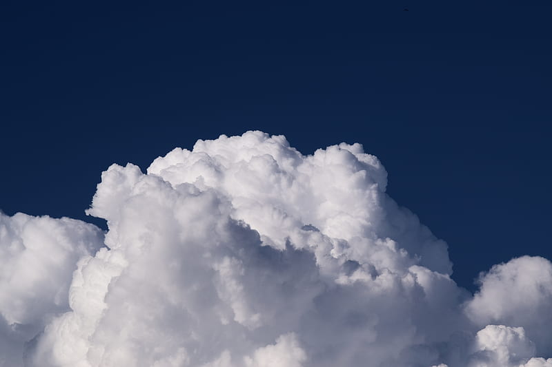 white cumulus cloud, HD wallpaper