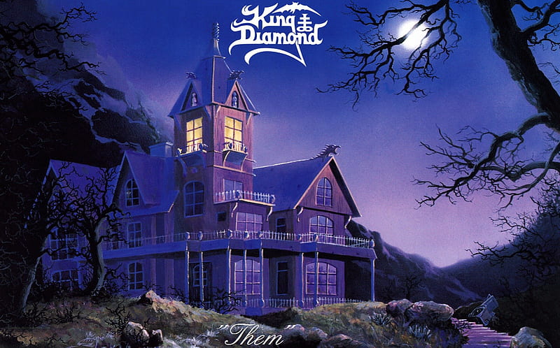 King Diamond - Them, Andy Larocque, Evil, Heavy Metal, Speed Metal, Abigail, Dont break the oath, Satanism, Horror, Metal, Ghost, Haunted Mansion, Haunted House, Diamond, Black Metal, King Diamond, King Diamond Abigail, King Diamond Them, Mercyful Fate, Them, King, Satan, Mansion, Scary, HD wallpaper