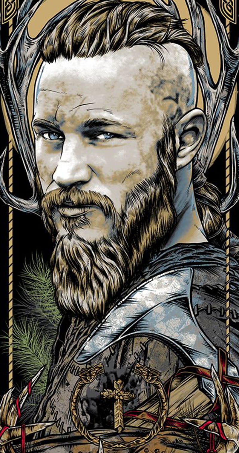 Ragnar Lothbrok, legend, lothbrok, ragnar, viking, vikings, HD phone wallpaper