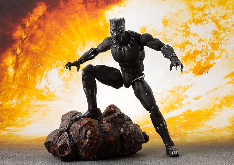 Black Panther Action Figure , black-panther, superheroes, HD wallpaper